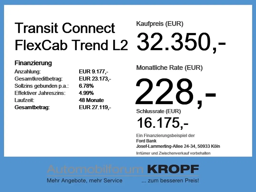 Ford Transit Connect L2 Trend - Thumbnail 4