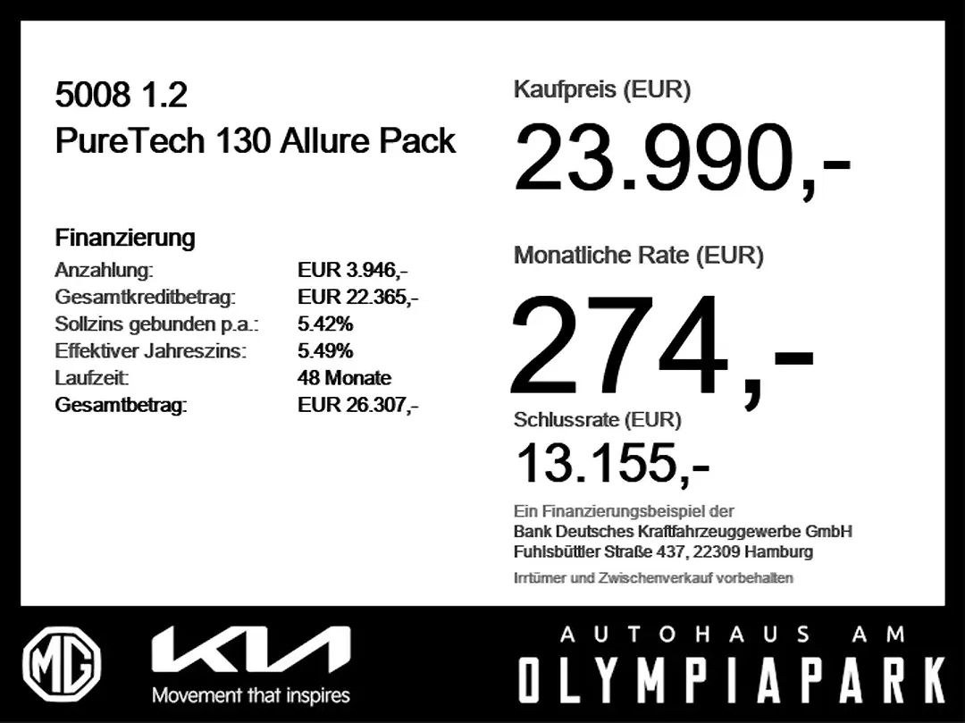 Peugeot 5008 130 PureTech Allure Pack - Thumbnail 5