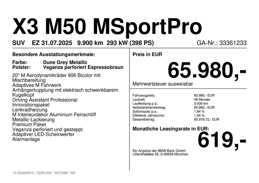 BMW X3 M M50 - Thumbnail 4