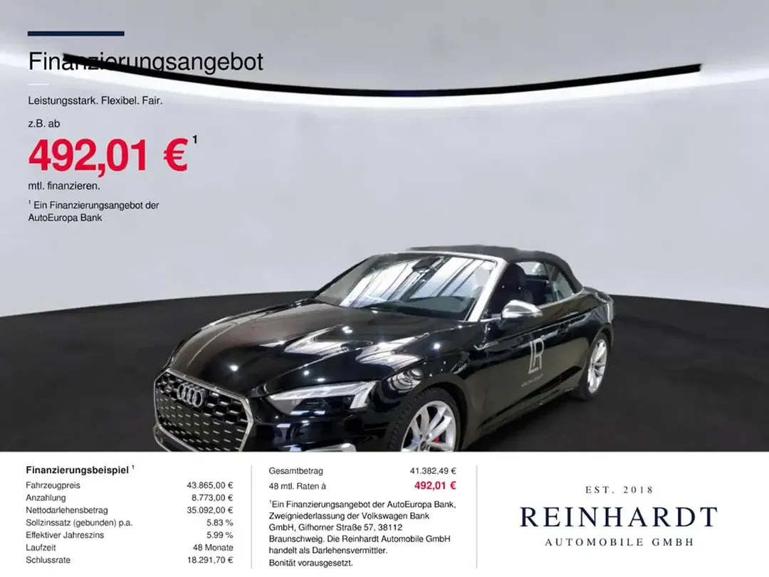 Audi S5 TFSI Matrix LED Cabriolet - foto 1