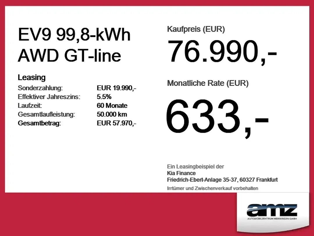 Kia EV9 AWD GT-Line - Thumbnail 3