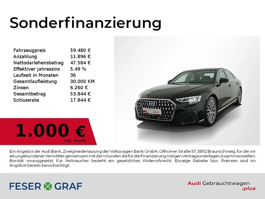 Audi A8 50 TDI quattro Matrix LED - Afbeelding 1