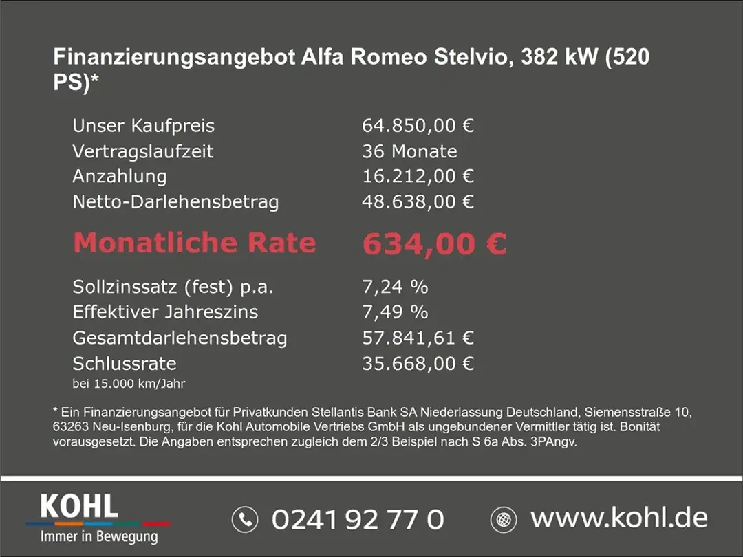 Alfa Romeo Stelvio 2.9 V6 Bi-Turbo Q4 Quadrifoglio - Afbeelding 1