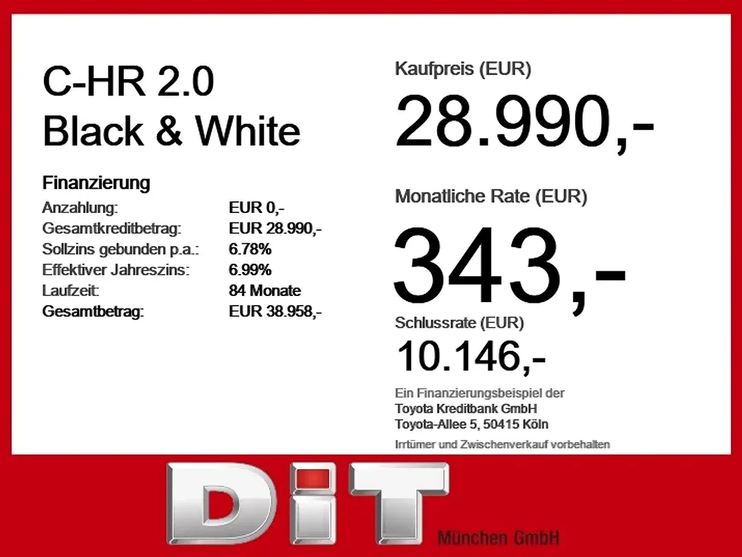 Toyota C-HR Black & White - Thumbnail 6