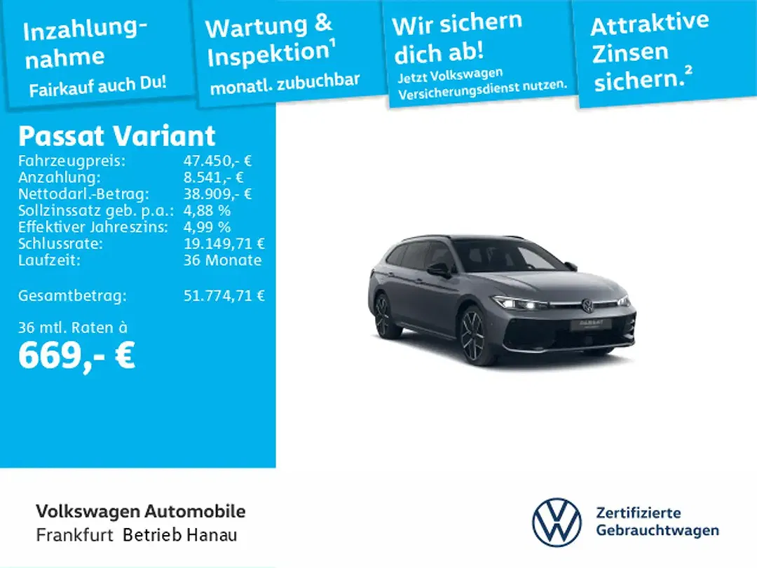 Volkswagen Passat Variant 1.5 TSI eHybrid DSG R-Line - Thumbnail 1