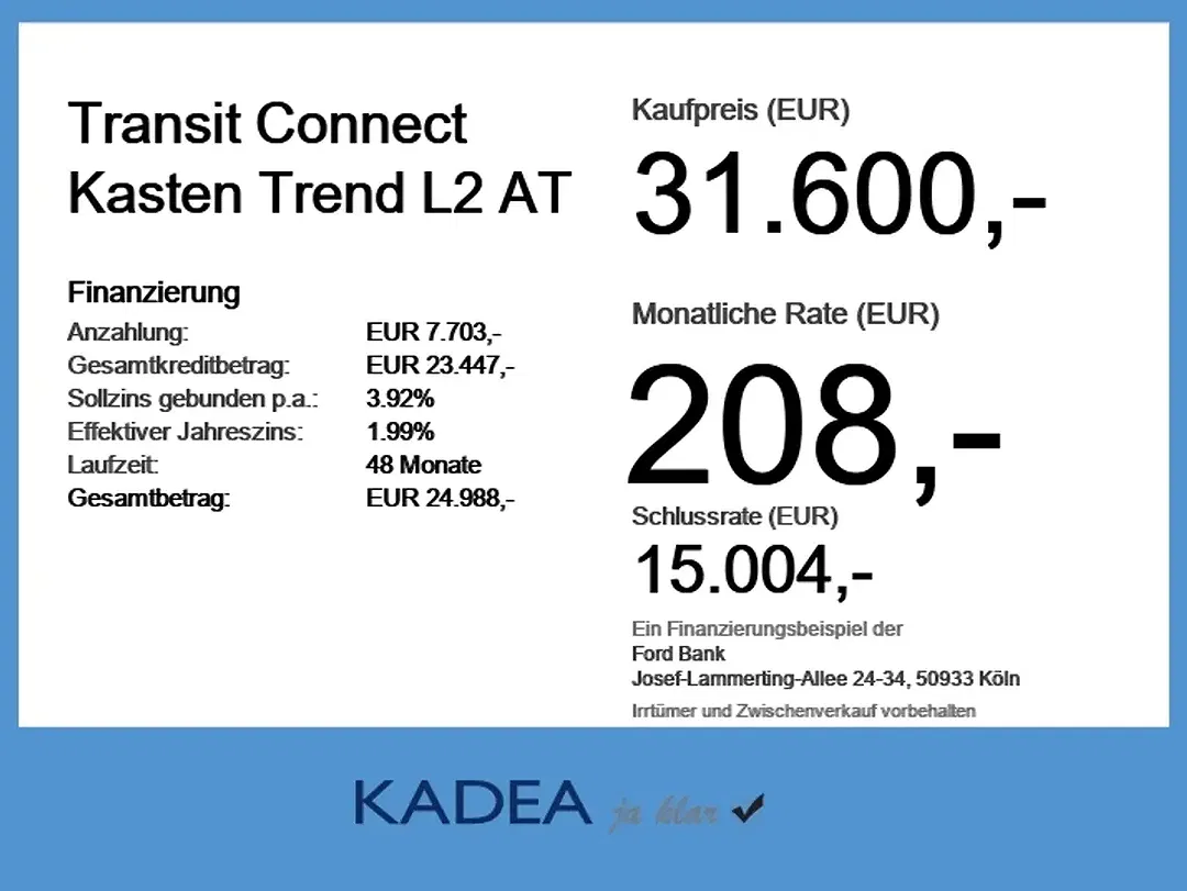 Ford Transit Connect L2 Trend - Thumbnail 4