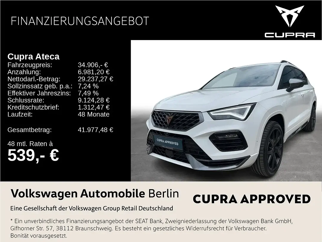 CUPRA Ateca 1.5 TSI DSG - Afbeelding 1