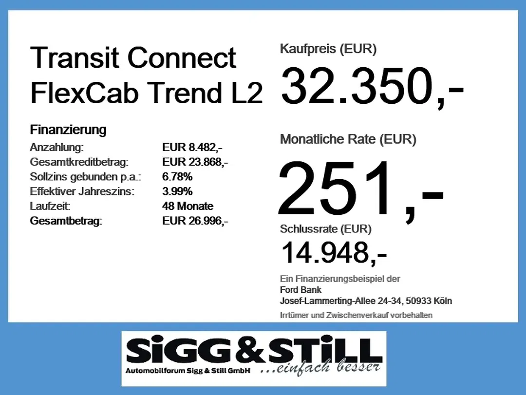 Ford Transit Connect L2 Trend - Thumbnail 3