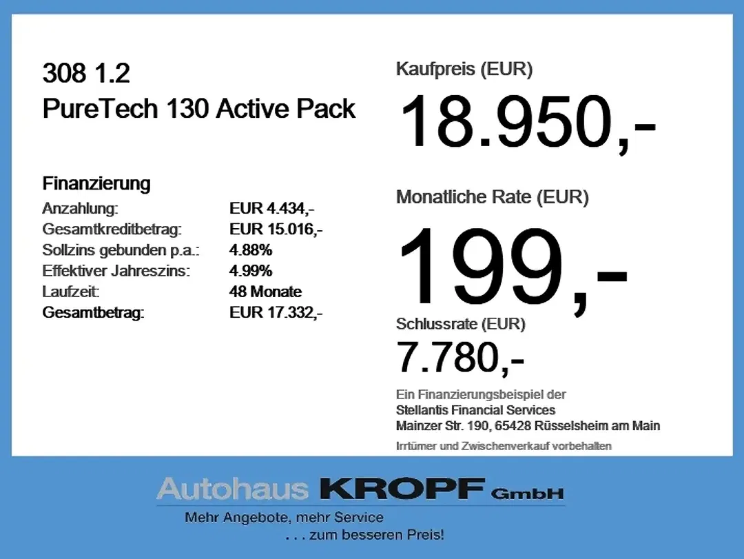 Peugeot 308 130 PureTech Active Pack - Thumbnail 3