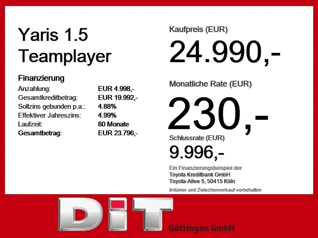 Toyota Yaris 1.5 Teamplayer - Thumbnail 5