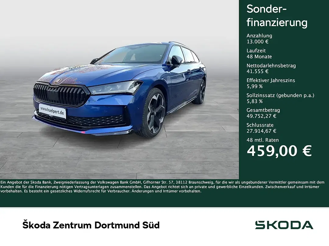 Skoda Superb 2.0 DSG Combi Sportline - Thumbnail 2