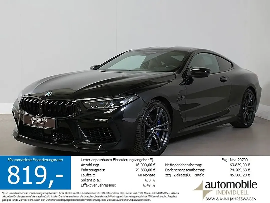 BMW M8 xDrive Competition Coupe - foto 1