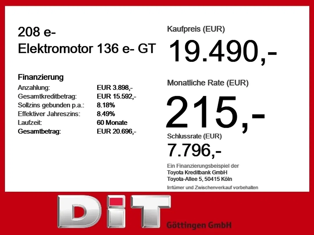Peugeot 208 136 EV GT - Thumbnail 4