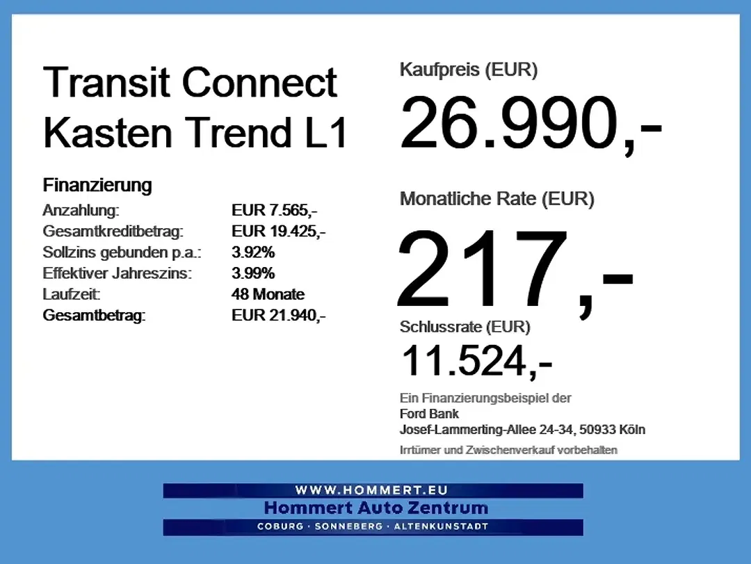 Ford Transit Connect L1 Trend - Thumbnail 5