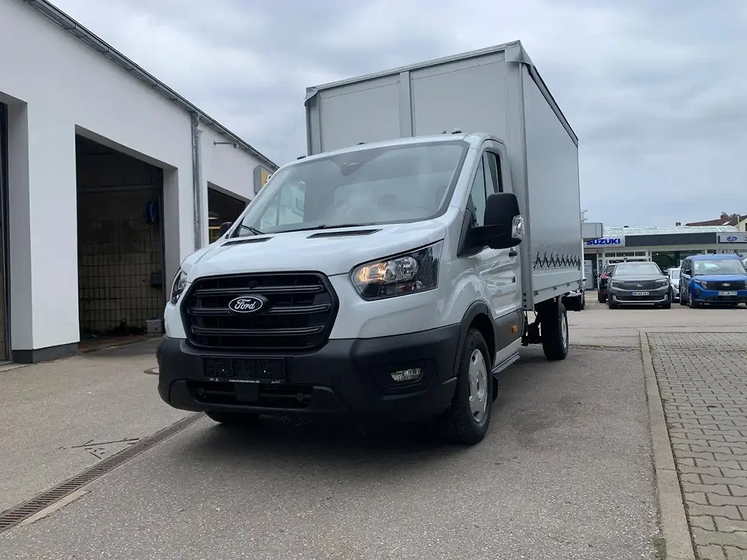 Ford Transit 350 L4 open laadbak huif Trend - Afbeelding 1