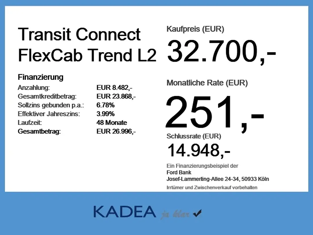 Ford Transit Connect L2 Trend - Thumbnail 4
