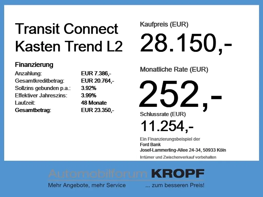 Ford Transit Connect L2 Trend - Thumbnail 4