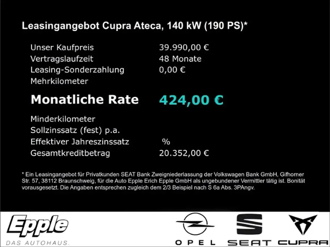 CUPRA Ateca 2.0 TSI DSG 4Drive - Thumbnail 3