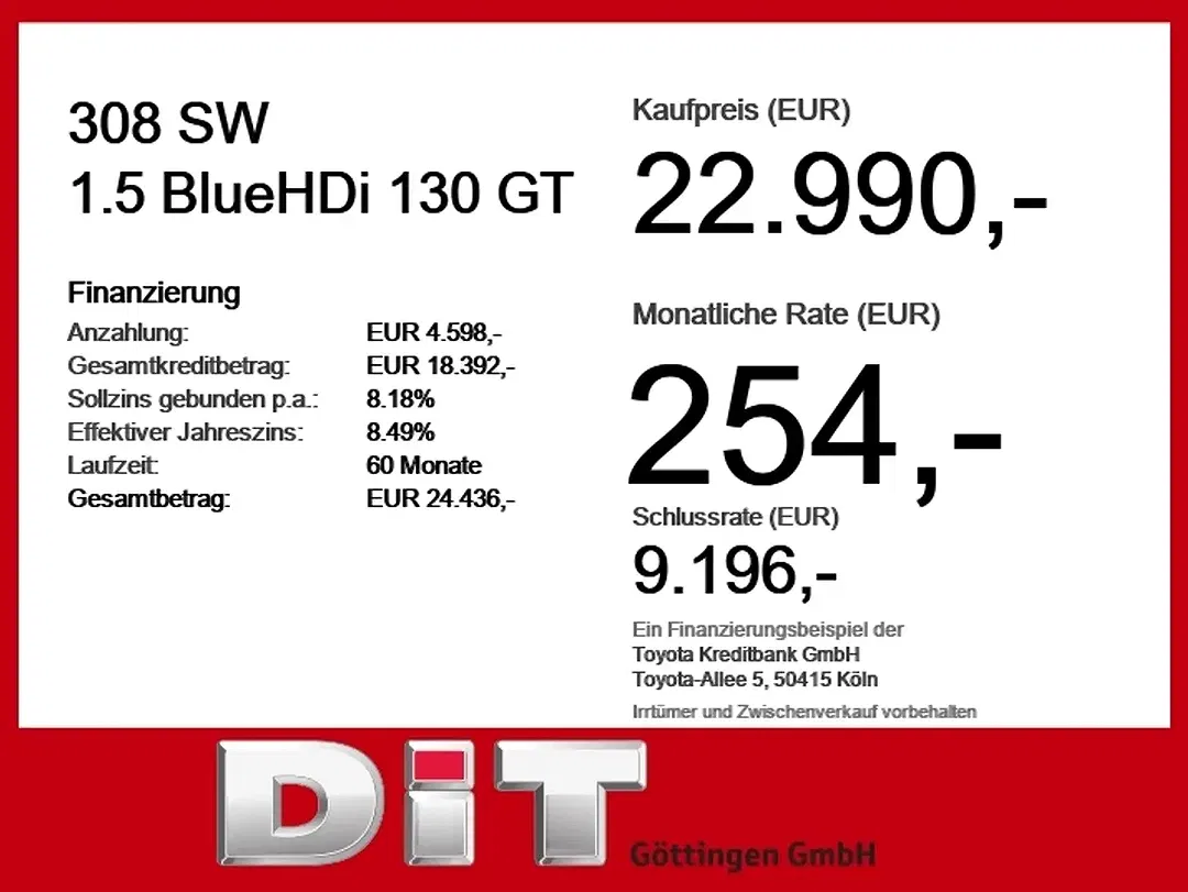 Peugeot 308 130 BlueHDi GT SW - Thumbnail 4