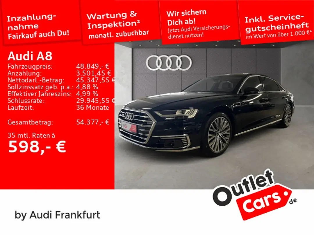 Audi A8 60 TFSI e tiptronic quattro - Afbeelding 1