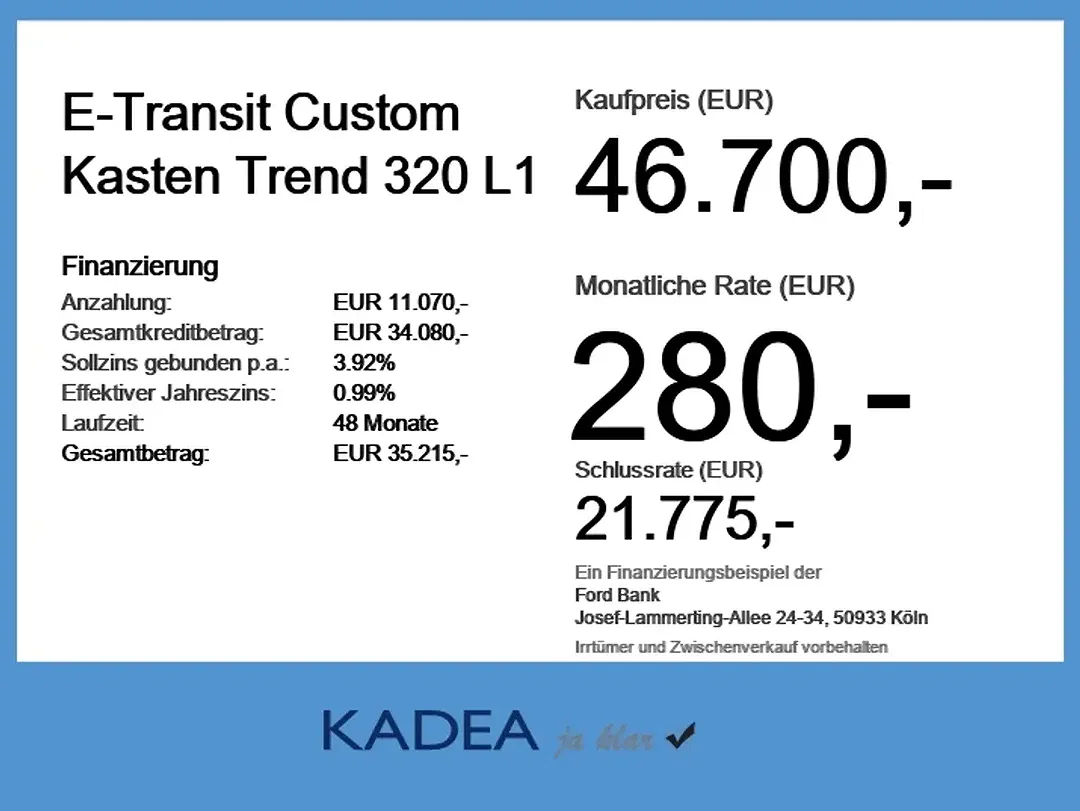 Ford Transit Custom 320 L1 Trend - Thumbnail 4