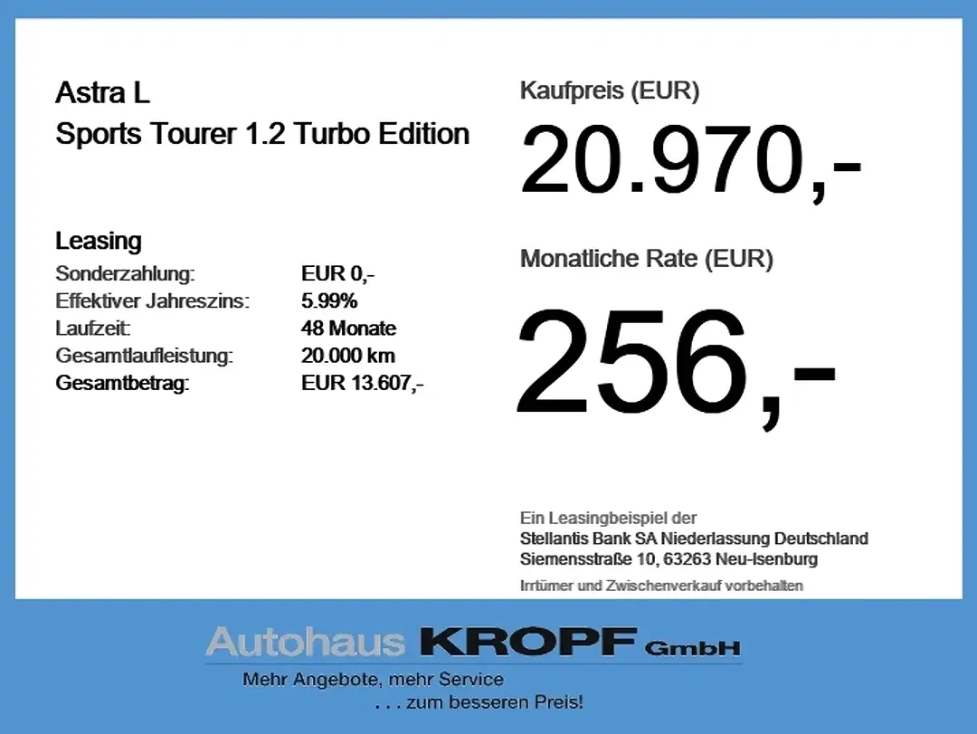 Opel Astra 1.2 Turbo Edition - Thumbnail 3