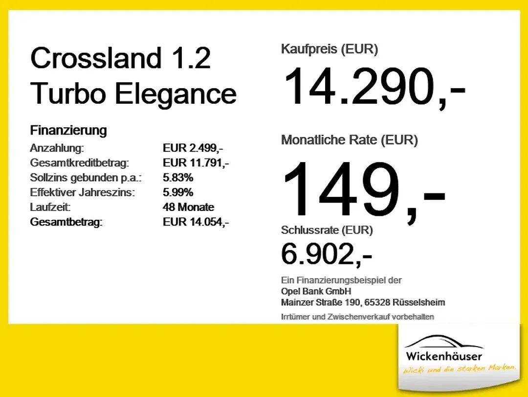 Opel Crossland 1.2 Turbo Elegance - Thumbnail 3