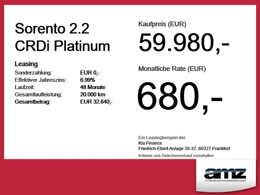Kia Sorento 2.2 CRDi Platinum - Thumbnail 3
