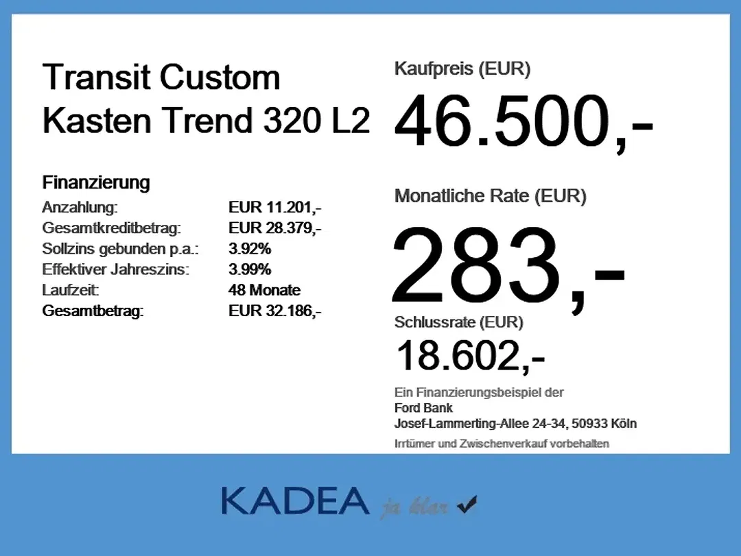 Ford Transit Custom 320 L2 Trend - Thumbnail 4