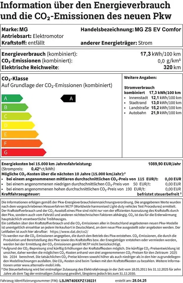 MG ZS EV Comfort - foto 10