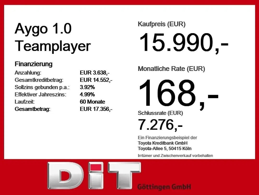 Toyota Aygo Teamplayer - Thumbnail 3