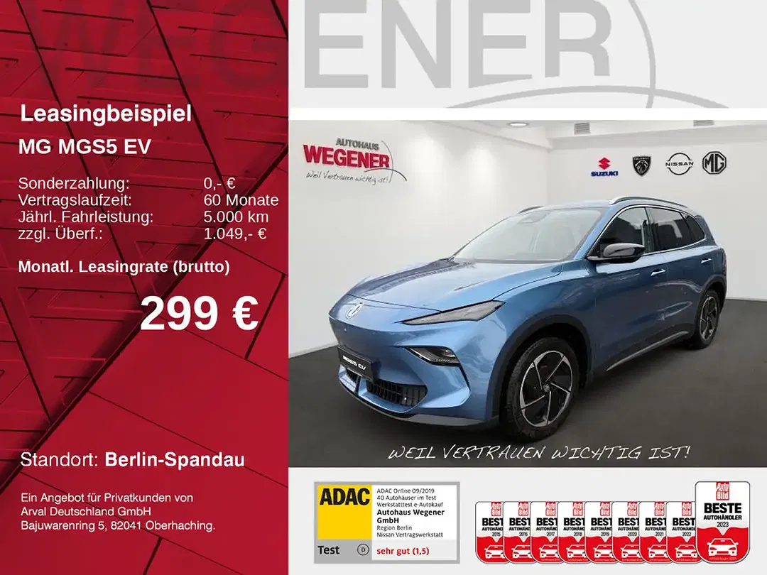 MG MGS5 EV Luxury Long Range - foto 1