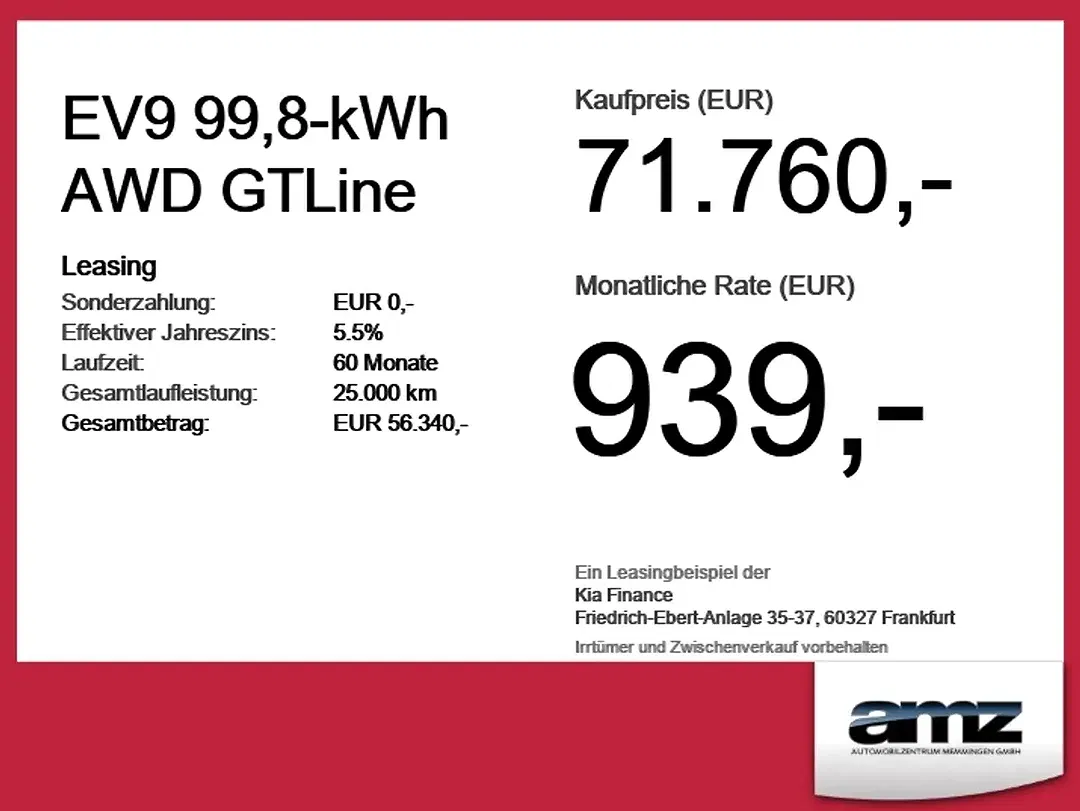 Kia EV9 AWD GT-Line - Thumbnail 3