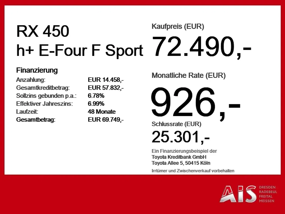 Lexus RX 450h 450h+ E-FOUR F SPORT - Thumbnail 4