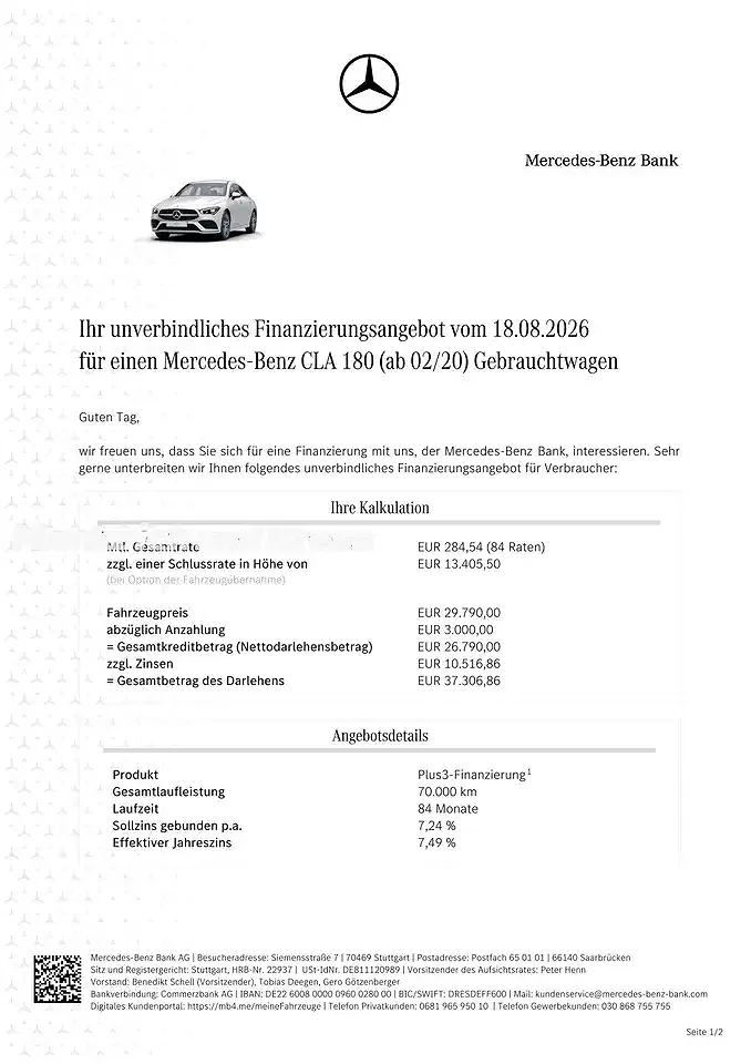 Mercedes-Benz CLA 180 AMG Line - Thumbnail 3