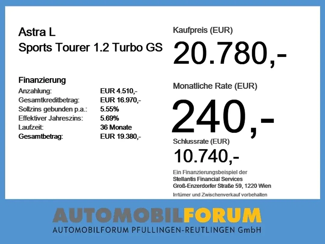 Opel Astra 1.2 Turbo GS - Thumbnail 3