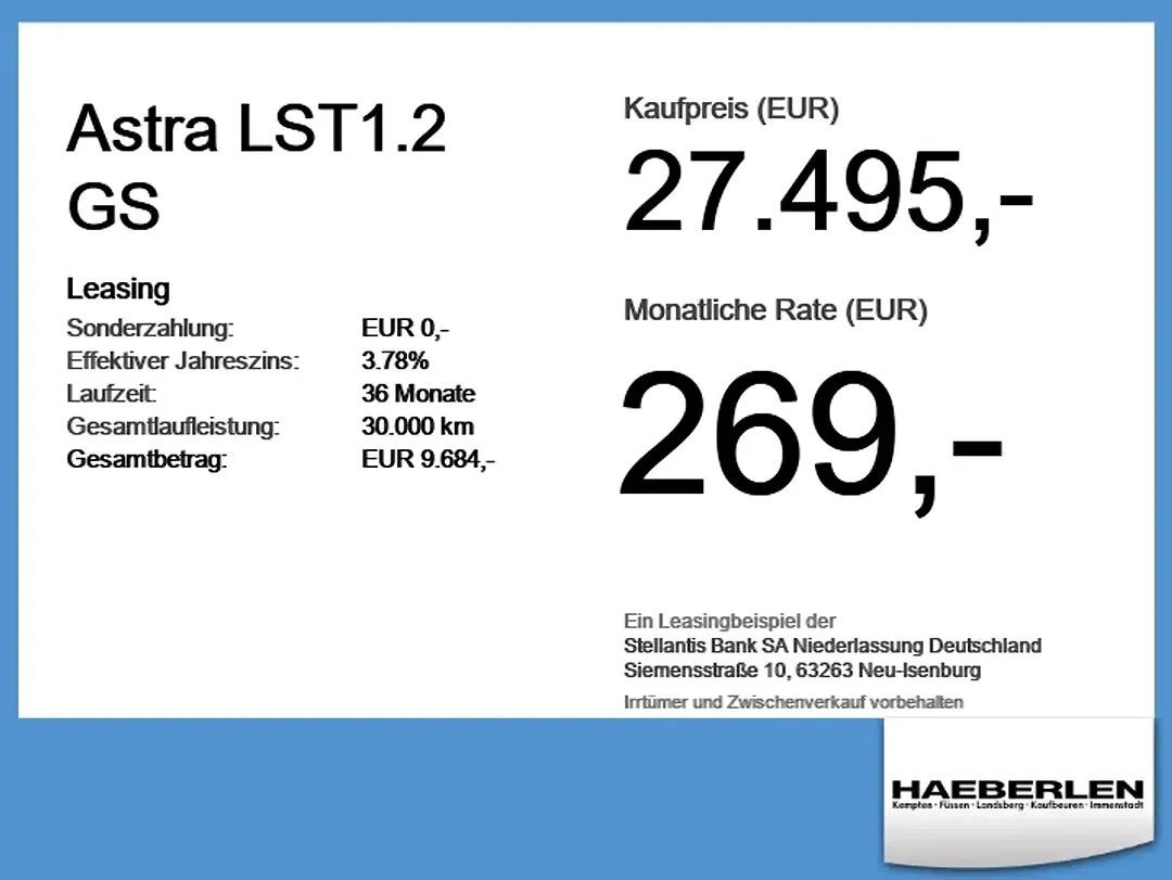 Opel Astra 1.2 GS - Thumbnail 3