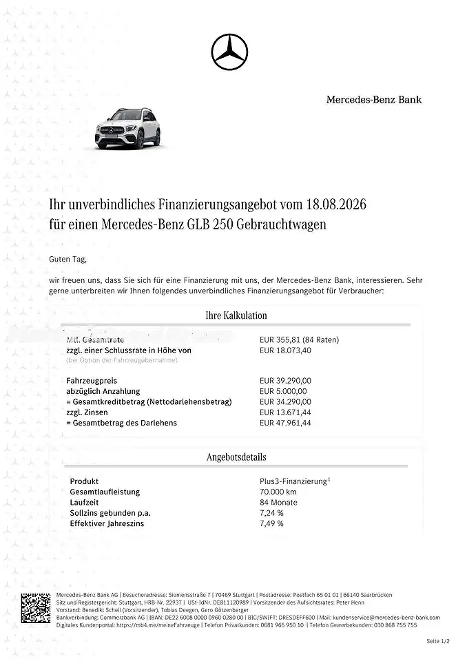 Mercedes-Benz GLB 250 Burmester AMG Line Night - Thumbnail 3