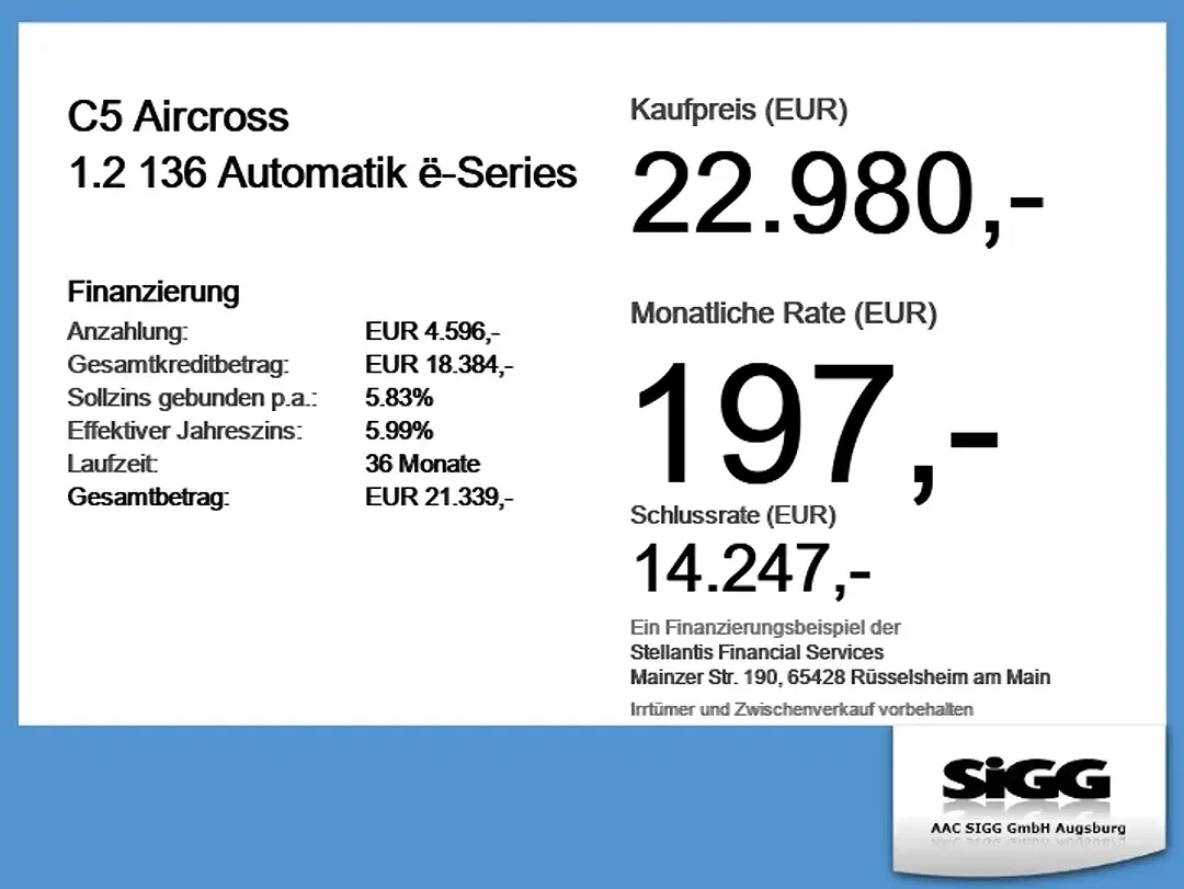 Citroen C5 Aircross 1.2 EAT8 - Thumbnail 5