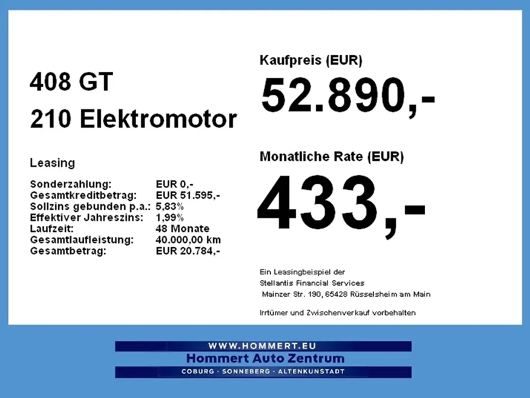 Peugeot 408 210 EV GT - Thumbnail 3