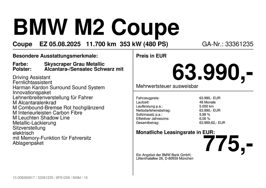 BMW M2 AUT Coupe Sport - Thumbnail 4
