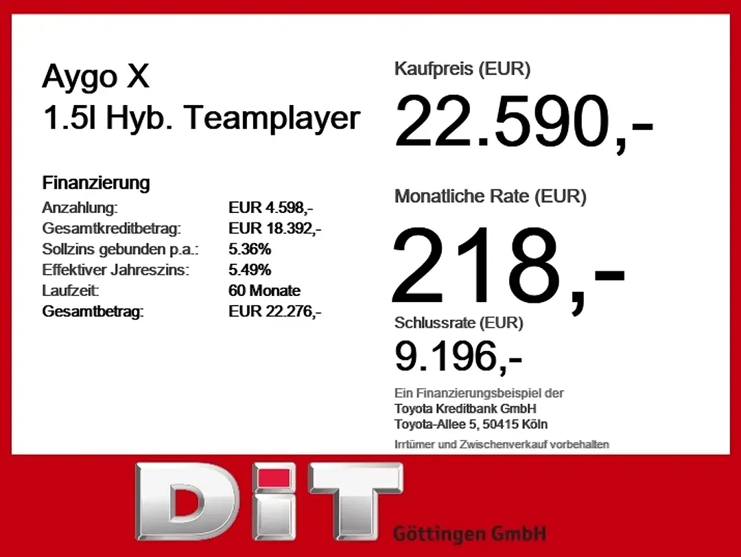Toyota Aygo X 1.5 Hybrid Teamplayer - Thumbnail 4
