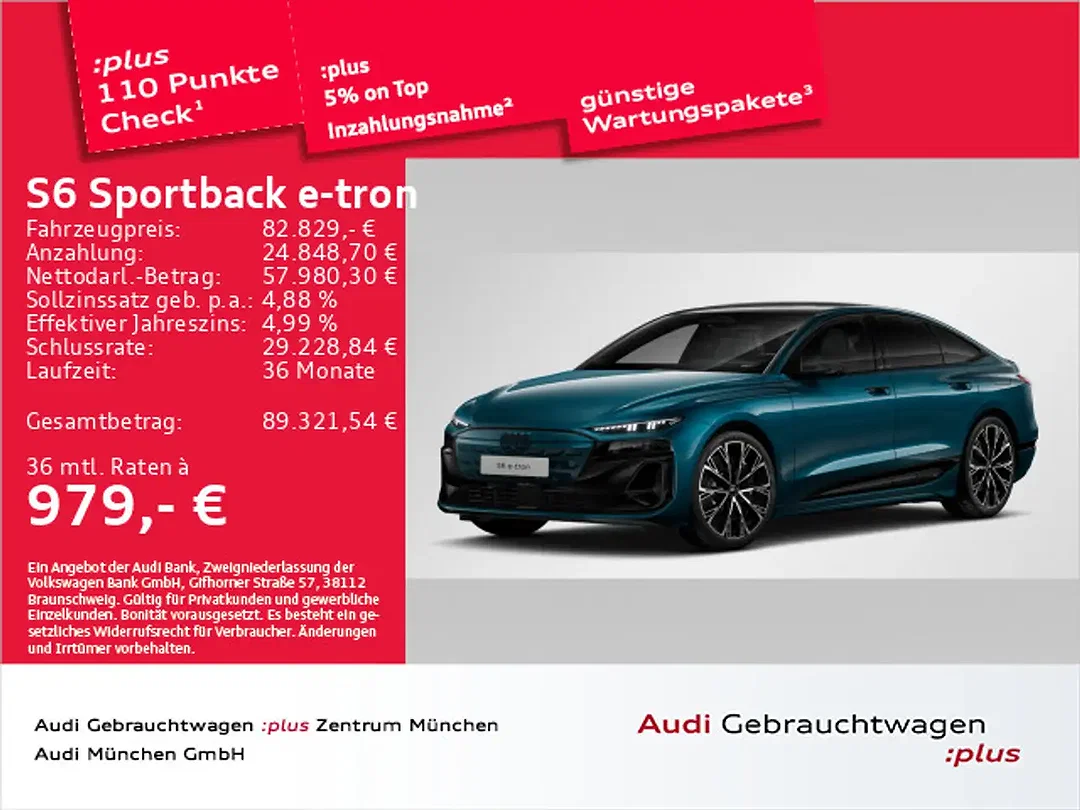 Audi S6 e-tron S line - Afbeelding 1