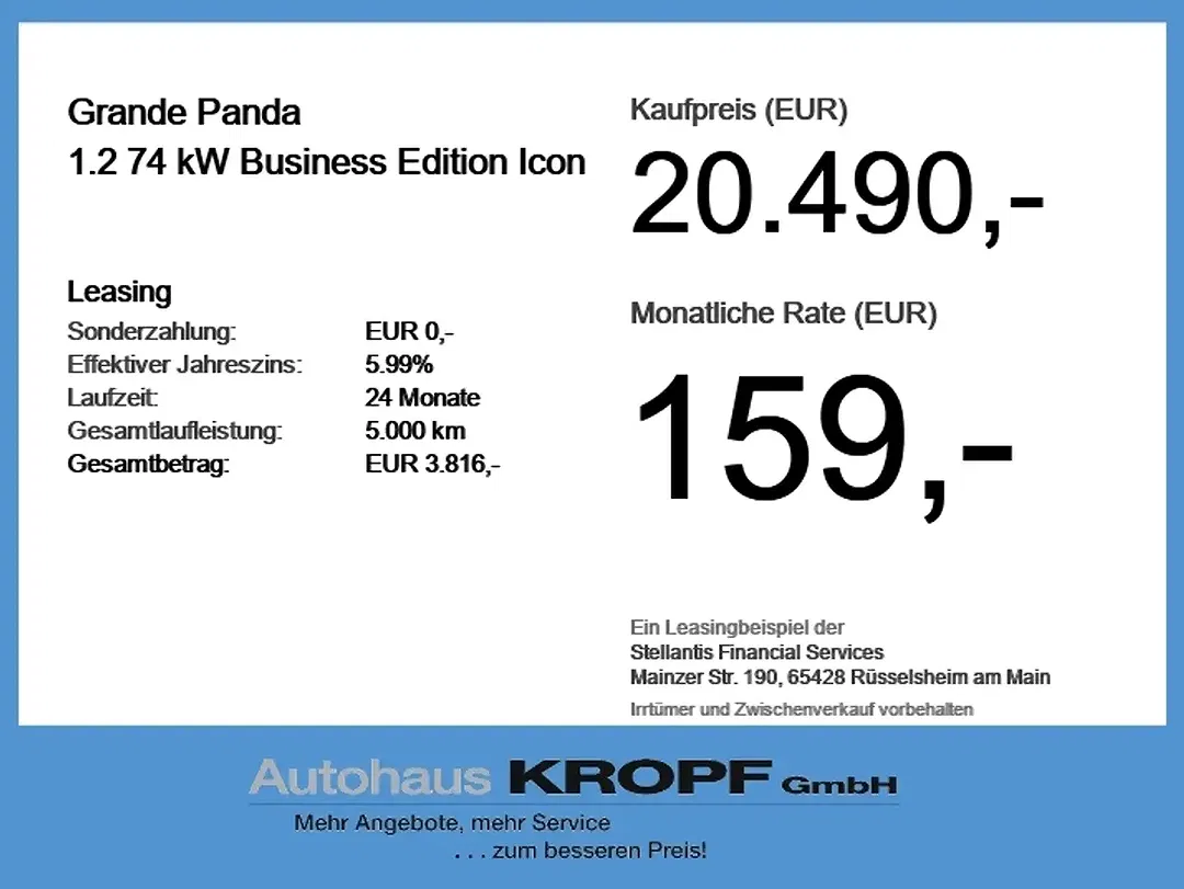 Fiat Grande Panda 1.2 Edition Icon - Thumbnail 3