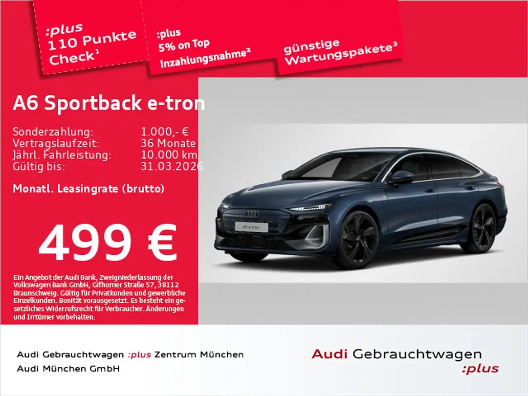 Audi A6 e-tron S line - Afbeelding 1