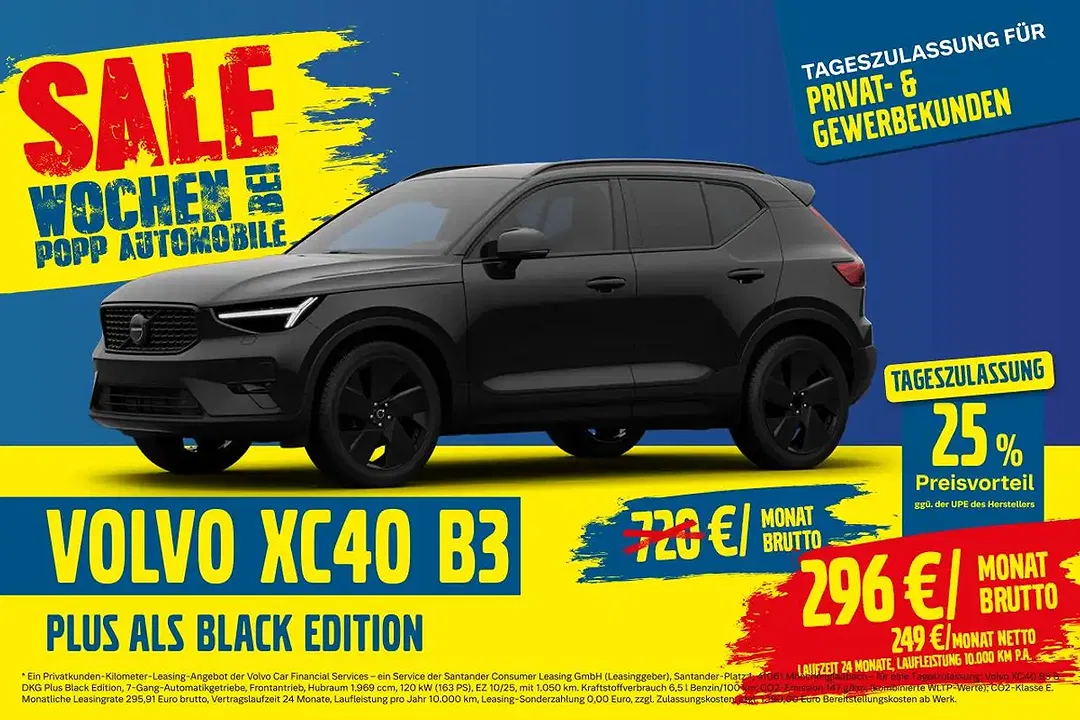 Volvo XC40 B3 Plus Black Edition - Thumbnail 9