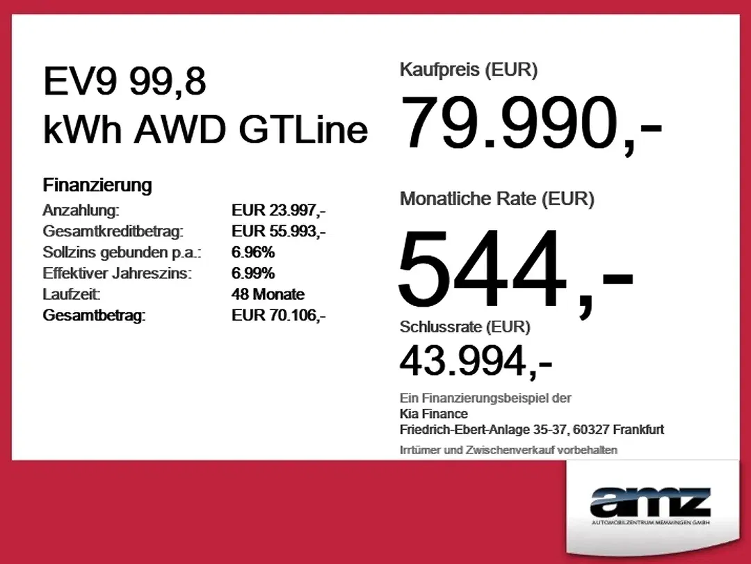 Kia EV9 99.8 kWh AWD GT-Line - Thumbnail 3