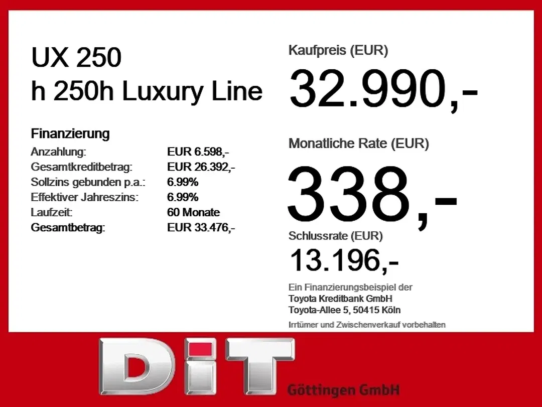 Lexus UX 250h Luxury Line - Thumbnail 3