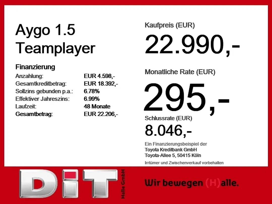 Toyota Aygo 1.5 Teamplayer - Thumbnail 4