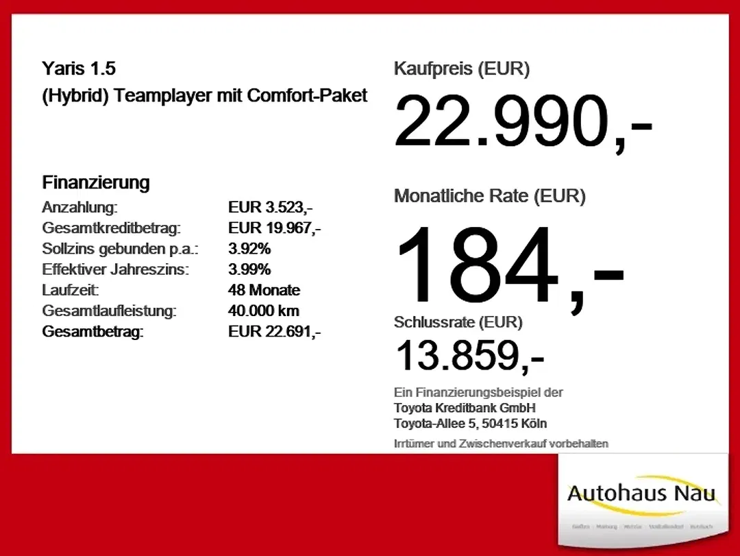 Toyota Yaris 1.5 Teamplayer - Thumbnail 3
